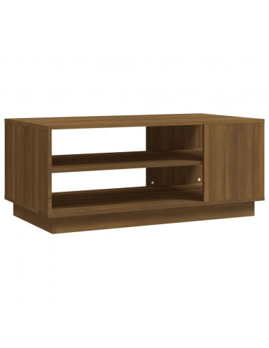 Tavolino da Salotto Rovere Marrone 102x55x43 cm in Truciolato