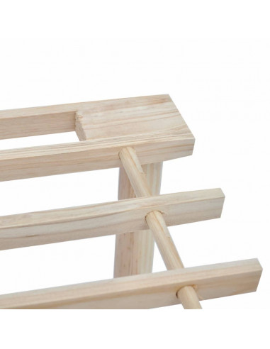 Scarpiere a 3 Livelli 2 pz in Legno Massello di Abete