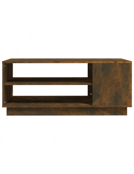 Tavolino da Salotto Rovere Fumo 102x55x43 cm in Truciolato