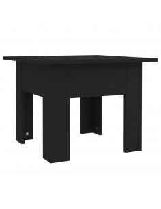 Tavolino da Salotto Nero 55x55x42 cm in Truciolato 2
