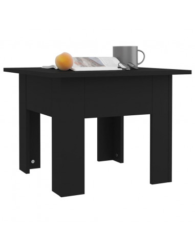 Tavolino da Salotto Nero 55x55x42 cm in Truciolato