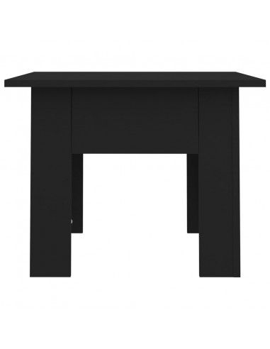 Tavolino da Salotto Nero 55x55x42 cm in Truciolato