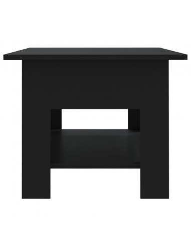 Tavolino da Salotto Nero 102x55x42 cm in Truciolato