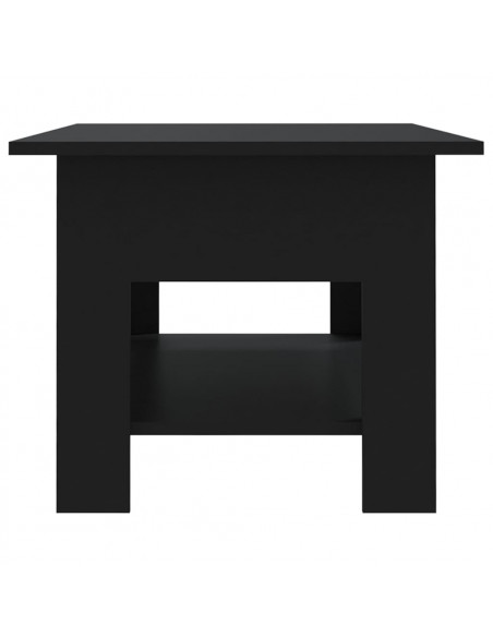 Tavolino da Salotto Nero 102x55x42 cm in Truciolato