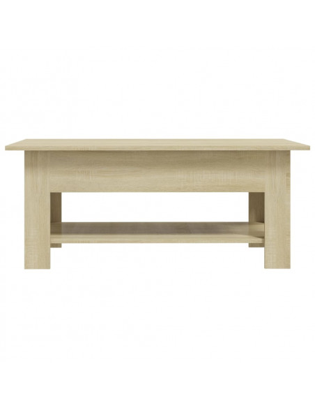 Tavolino da Salotto Rovere Sonoma 102x55x42 cm in Truciolato