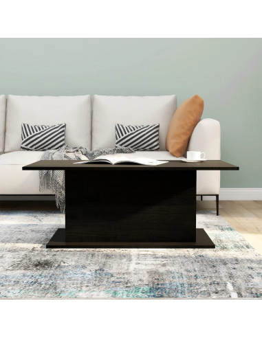 Tavolino da Salotto Nero 102x55,5x40 cm in Truciolato