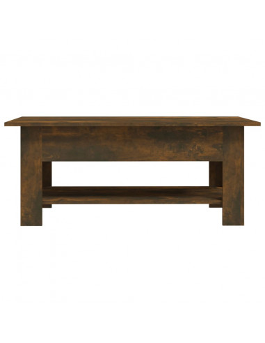 Tavolino da Salotto Rovere Fumo 102x55x42 cm in Truciolato