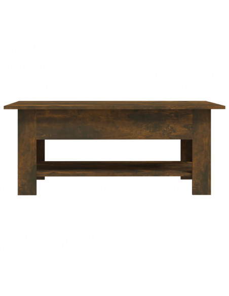 Tavolino da Salotto Rovere Fumo 102x55x42 cm in Truciolato