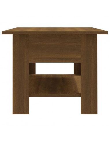 Tavolino da Salotto Rovere Marrone 102x55x42 cm in Truciolato