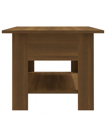 Tavolino da Salotto Rovere Marrone 102x55x42 cm in Truciolato
