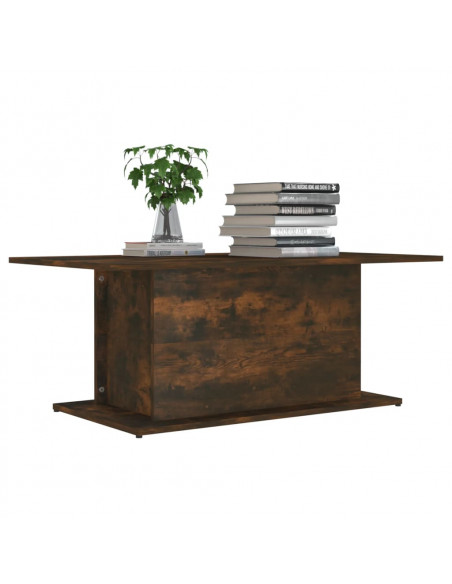Tavolino da Salotto Rovere Fumo 102x55,5x40 cm in Truciolato