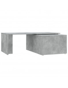 Tavolino Salotto Grigio Cemento 150x50x35 cm Legno Multistrato 2