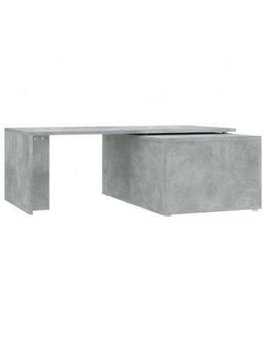 Tavolino Salotto Grigio Cemento 150x50x35 cm Legno Multistrato