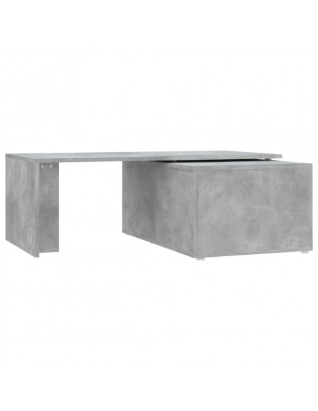 Tavolino Salotto Grigio Cemento 150x50x35 cm Legno Multistrato
