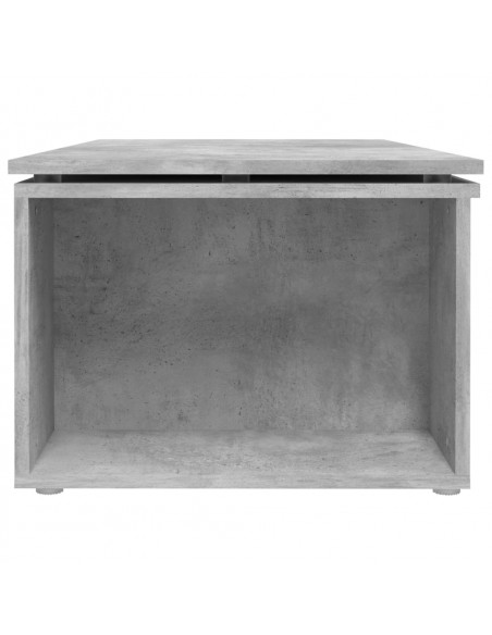 Tavolino Salotto Grigio Cemento 150x50x35 cm Legno Multistrato