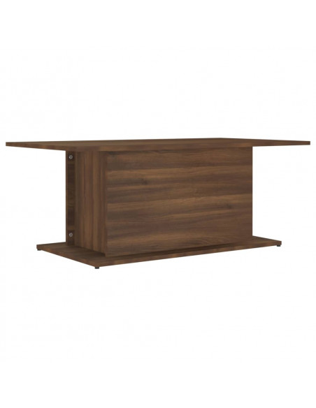 Tavolino da Salotto Rovere Marrone 102x55,5x40 cm in Truciolato