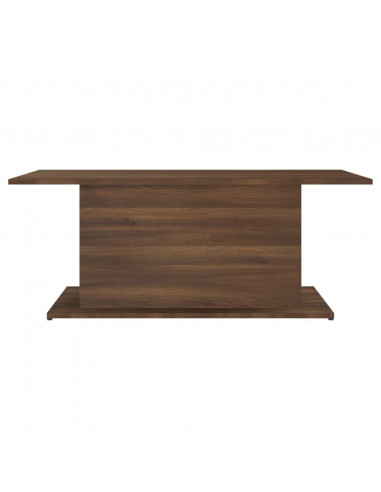 Tavolino da Salotto Rovere Marrone 102x55,5x40 cm in Truciolato