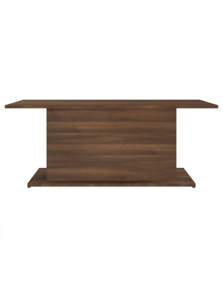 Tavolino da Salotto Rovere Marrone 102x55,5x40 cm in Truciolato