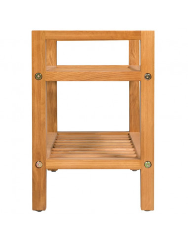 Scarpiera con 2 Ripiani 50x27x40 cm in Massello di Rovere