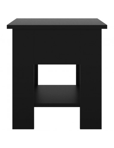 Tavolino da Salotto Nero 40x40x42 cm in Legno Multistrato