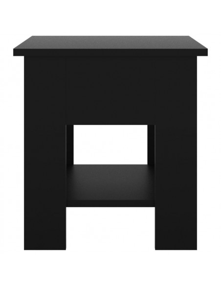 Tavolino da Salotto Nero 40x40x42 cm in Legno Multistrato