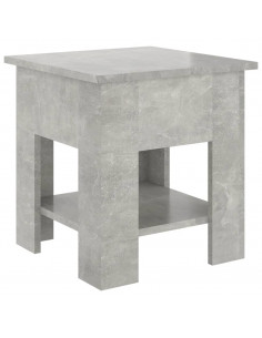 Tavolino da Salotto Grigio 40x40x42 cm in Legno Multistrato 2