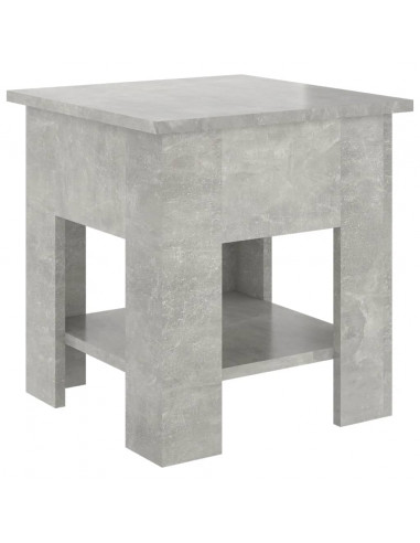 Tavolino da Salotto Grigio 40x40x42 cm in Legno Multistrato