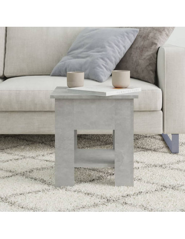 Tavolino da Salotto Grigio 40x40x42 cm in Legno Multistrato