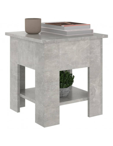 Tavolino da Salotto Grigio 40x40x42 cm in Legno Multistrato