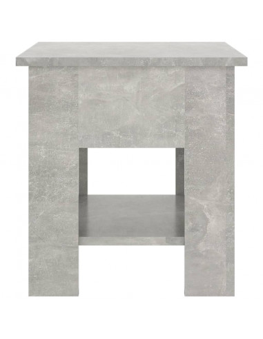 Tavolino da Salotto Grigio 40x40x42 cm in Legno Multistrato