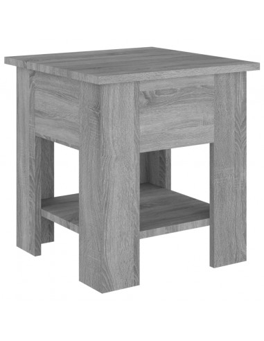 Tavolino da Salotto Grigio Sonoma 40x40x42 cm Legno Multistrato