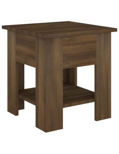 Tavolino da Salotto Marrone Rovere 40x40x42cm Legno Multistrato