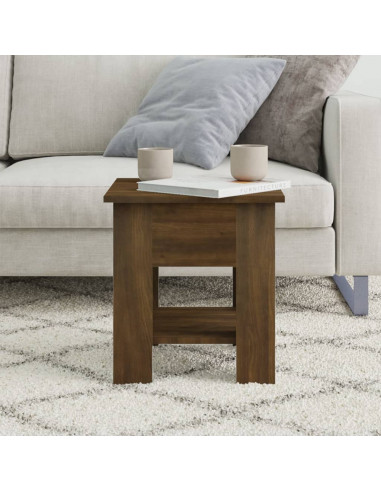 Tavolino da Salotto Marrone Rovere 40x40x42cm Legno Multistrato