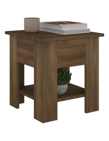 Tavolino da Salotto Marrone Rovere 40x40x42cm Legno Multistrato