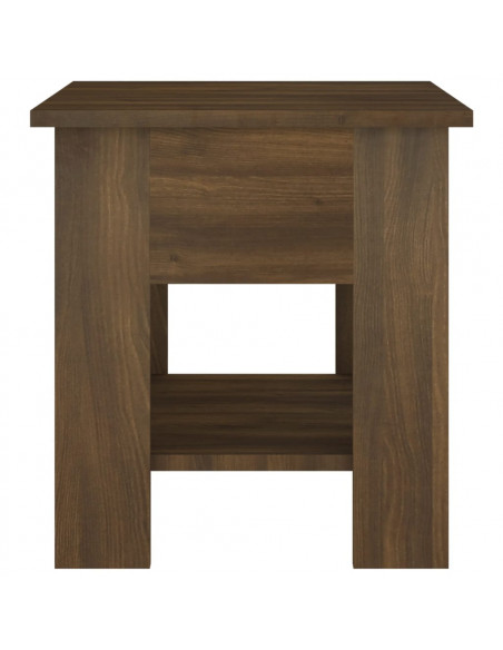 Tavolino da Salotto Marrone Rovere 40x40x42cm Legno Multistrato