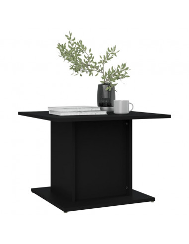 Tavolino da Salotto Nero 55,5x55,5x40 cm in Truciolato
