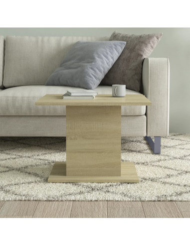 Tavolino da Salotto Rovere Sonoma 55,5x55,5x40 cm in Truciolato