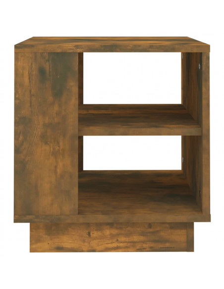 Tavolino da Salotto Rovere Fumo 40x40x43 cm Legno Multistrato