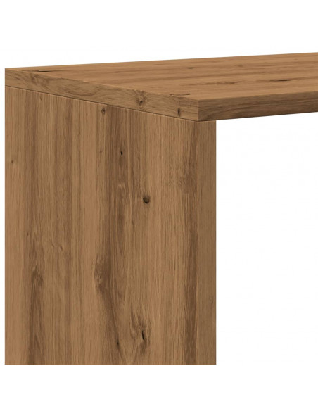 Libreria a 4 Ripiani Rovere 131,5x29x131,5 cm in Truciolato