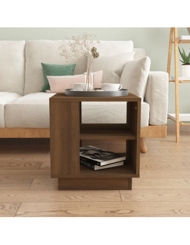 Tavolino da Salotto Rovere Marrone 40x40x43cm Legno Multistrato