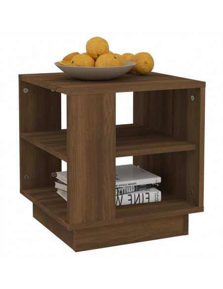 Tavolino da Salotto Rovere Marrone 40x40x43cm Legno Multistrato