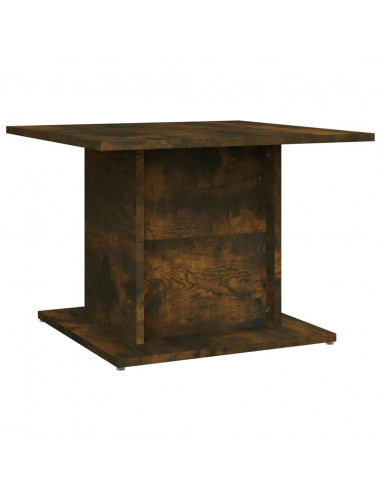 Tavolino da Salotto Rovere Fumo 55,5x55,5x40 cm in Truciolato