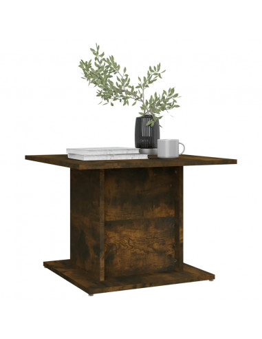 Tavolino da Salotto Rovere Fumo 55,5x55,5x40 cm in Truciolato