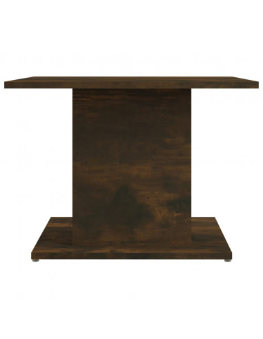 Tavolino da Salotto Rovere Fumo 55,5x55,5x40 cm in Truciolato