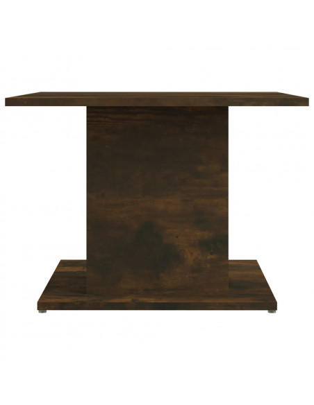 Tavolino da Salotto Rovere Fumo 55,5x55,5x40 cm in Truciolato