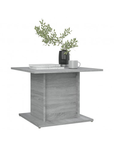 Tavolino da Salotto Grigio Sonoma 55,5x55,5x40 cm in Truciolato
