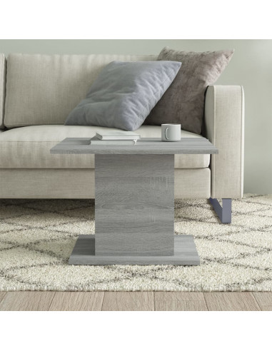Tavolino da Salotto Grigio Sonoma 55,5x55,5x40 cm in Truciolato