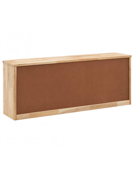 Panca con Scarpiera 94x20x38 cm in Legno Massello di Noce