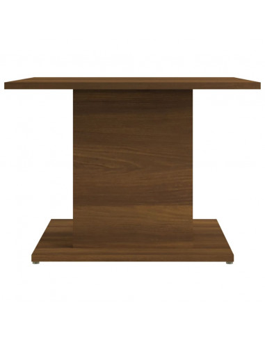 Tavolino da Salotto Rovere Marrone 55,5x55,5x40cm in Truciolato