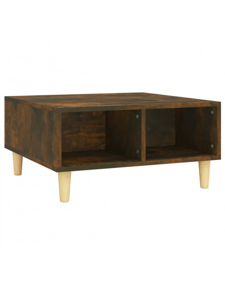 Tavolino da Salotto Rovere Fumo 60x60x30 cm in Truciolato